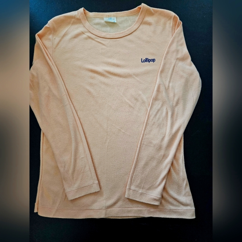 Vintage - Nubbed Cotton Orange "Lollipop" Tee - NWOT